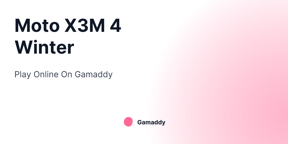 Moto X3M 4 Winter Play Online on Gamaddy